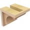Ekena Millwork 4"W x 4"D x 4"H Wide Emerson Rough Cedar Woodgrain TimberThane Corbel, Primed Tan CORUR04X04X04EMRRCPR - alternate 4